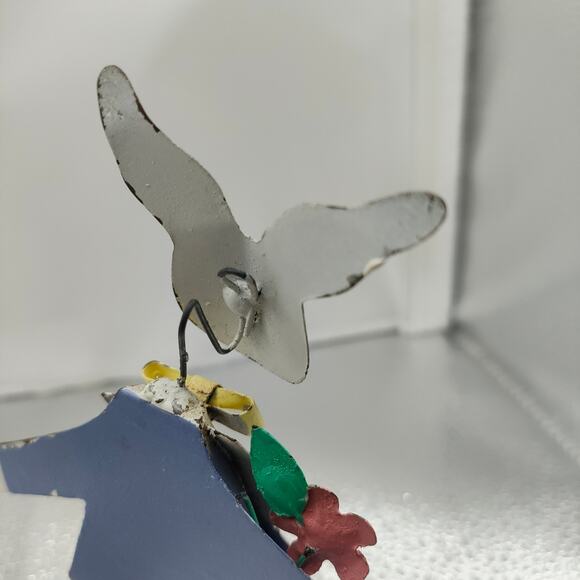 Department 56 Metal Easter Bunny Couple Figurines – Rustic Spring Decor 6 in - Picture 10 of 13